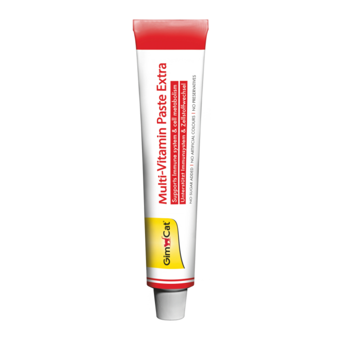 GimCat Multi-Vitamin Paste EXTRA Мультивітамінна паста для дорослих котів для покращення імунітета 100г