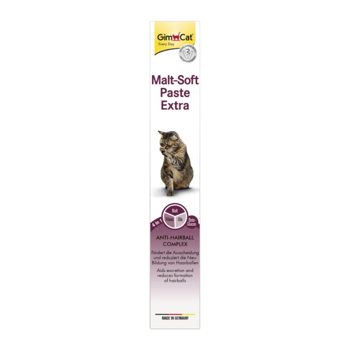 GimCat Every Day Malt-Soft Paste Extra Вітамінізована паста для виведення шерсті зі шлунку котів 20г