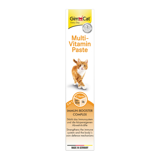 GimCat Multi-Vitamin Paste Мультивітамінна паста для дорослих котів для покращення імунітета 50г