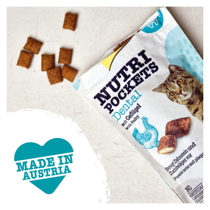 GimCat Nutri Pockets Dental Вітамінізовані ласощі для дорослих котів для здоров'я зубів 60г