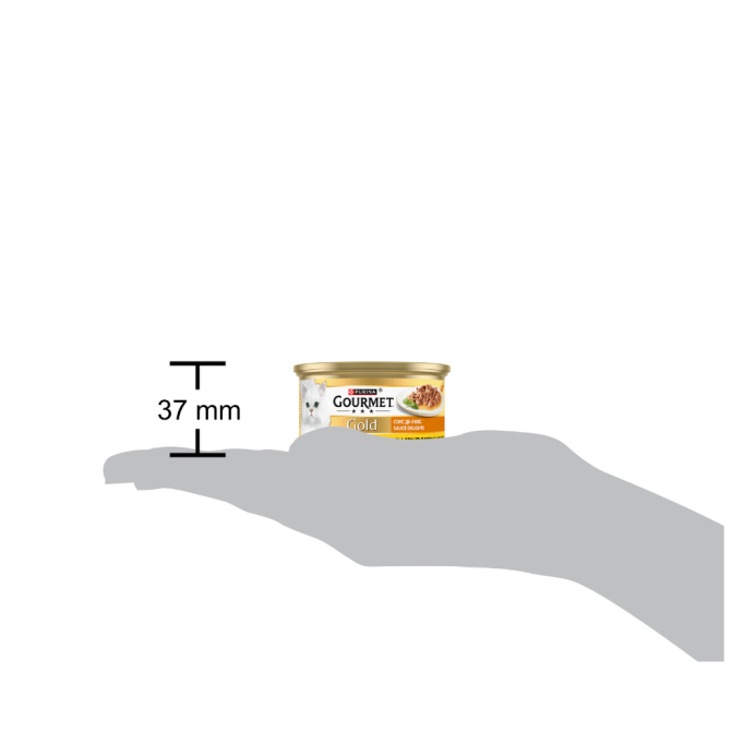Gourmet Gold Соус Де-Люкс Вологий корм для дорослих котів з куркою (в соусі) 85г 12шт