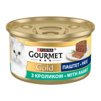 Gourmet Gold Вологий корм для дорослих котів з кроликом (паштет) 85г 24шт