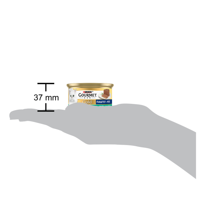 Gourmet Gold Вологий корм для дорослих котів з кроликом (паштет) 85г 24шт