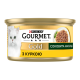 Gourmet Gold Соковита насолода Вологий корм для дорослих котів з куркою (в соусі) 85г 24шт