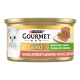 Gourmet Gold Вологий корм для дорослих котів з качкою, морквою та шпинатом шматочки у паштеті 85г 24шт