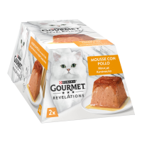Gourmet Revelations Вологий корм для дорослих котів з куркою у підливі (мус) 57г 2шт