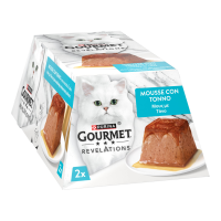 Gourmet Revelations Вологий корм для дорослих котів з тунцем у підливі (мус) 57г 2шт