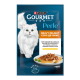 Gourmet Perle Mini Fillets Chicken Соус Де-Люкс Вологий корм для дорослих котів з куркою (в соусі) 85г 26шт