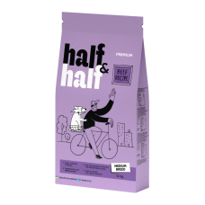Half & Half Adult Medium Beef Сухий корм з яловичиною для дорослих собак середніх порід 12кг