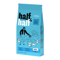 Half & Half Puppy Beef Сухий корм з яловичиною для цуценят всіх порід 12кг