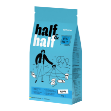 Half & Half Puppy Beef Сухий корм з яловичиною для цуценят всіх порід 2кг