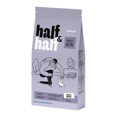 Half & Half Adult Small Beef Сухий корм з яловичиною для дорослих собак малих та мініатюрних порід 12кг