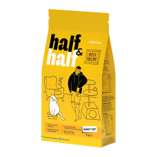 Half & Half Adult Cat Beef Сухий корм з яловичиною для дорослих котів 2кг