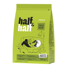 Half & Half Sensitive Turkey Сухий корм з індичкою для дорослих котів з чутливим травленням 300г