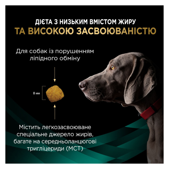 Purina Pro Plan Veterinary Diets EN Gastrointestinal Low Fat Сухий дієтичний корм для дорослих собак з низьким вмістом жирів 3,5кг