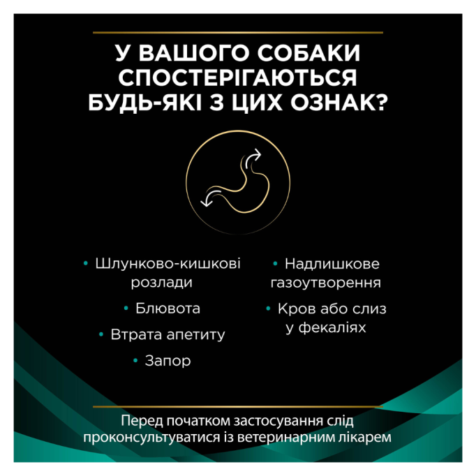 Purina Pro Plan Veterinary Diets EN Gastrointestinal Сухий дієтичний корм для дорослих собак та цуценят для усунення розладів травлення 1,5кг