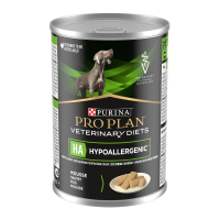 Purina Pro Plan Veterinary Diets HA Hypoallergenic Вологий дієтичний корм для лікування харчової алергії у собак будь-якого віку (мус) 400г