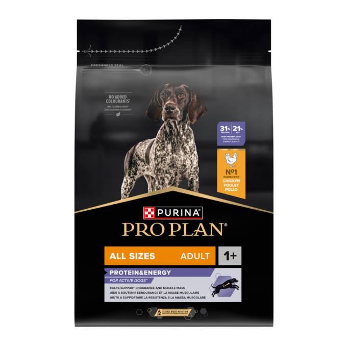 Purina Pro Plan Adult All Sizes Protein & Energy Cухий корм для дорослих собак усіх розмірів з куркою 14кг