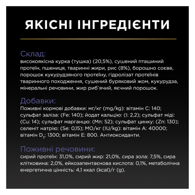 Purina Pro Plan Adult All Sizes Protein & Energy Cухий корм для дорослих собак усіх розмірів з куркою 14кг