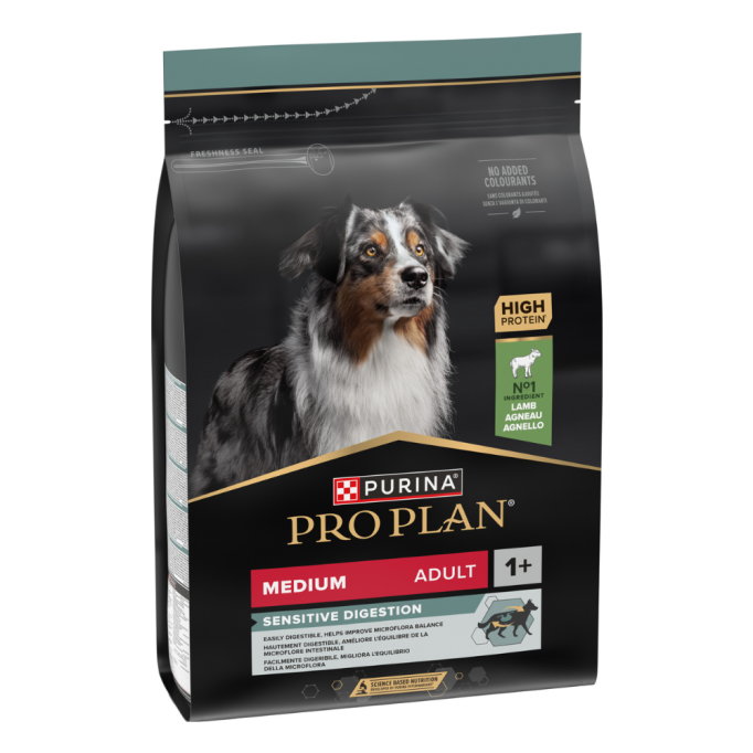 Purina Pro Plan Dog Adult Medium Sensitive Digestion Lamb Сухий корм з ягням для дорослих собак середніх порід із чутливим травленням 14кг