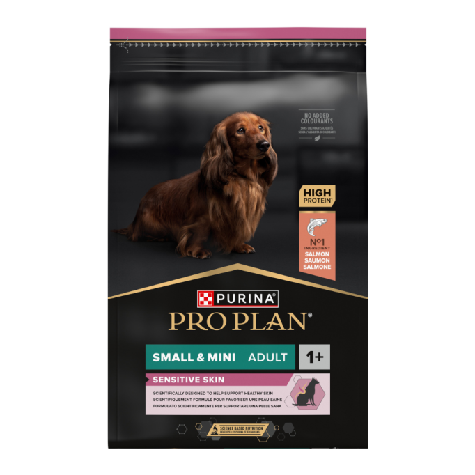 Purina Pro Plan Small&Mini Adult Sensitive Skin Salmon Сухий корм з лососем для дорослих собак малих порід із чутливою шкірою 3кг