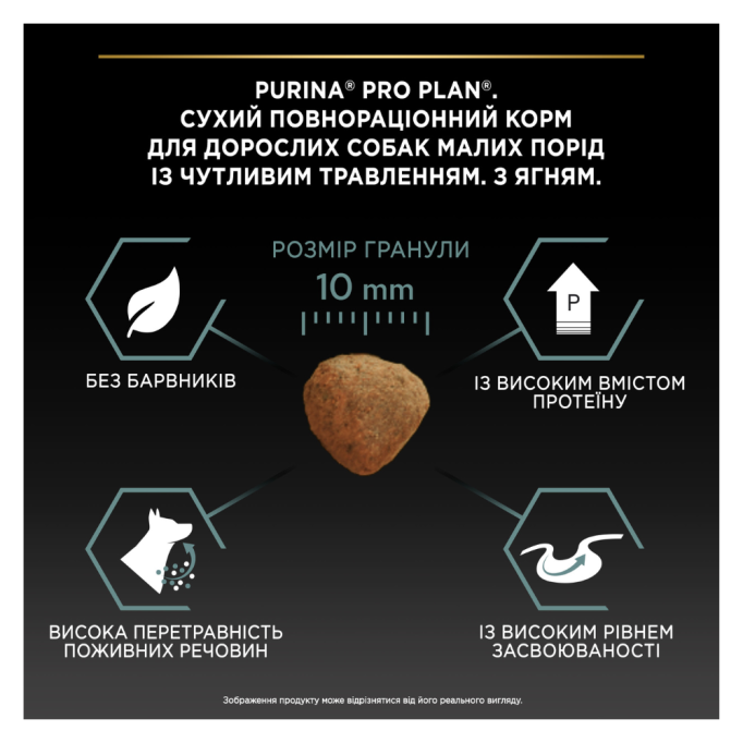 Purina Pro Plan Dog Adult Small & Mini Sensitive Digestion Lamb Сухий корм із ягням для дорослих собак малих порід із чутливим травленням 3кг