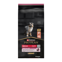 Purina Pro Plan Puppy Medium Sensitive Skin OptiDerma Salmon Сухий корм з лососем для цуценят середніх порід із чутливою шкірою 12кг