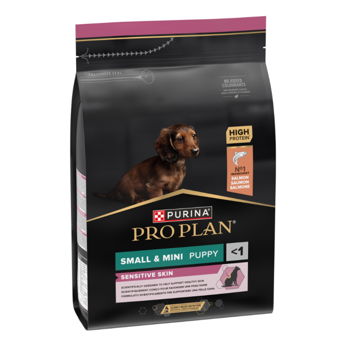 Purina Pro Plan Small&Mini Puppy Sensitive Skin Salmon Сухий корм з лососем для цуценят малих порід із чутливою шкірою 3кг