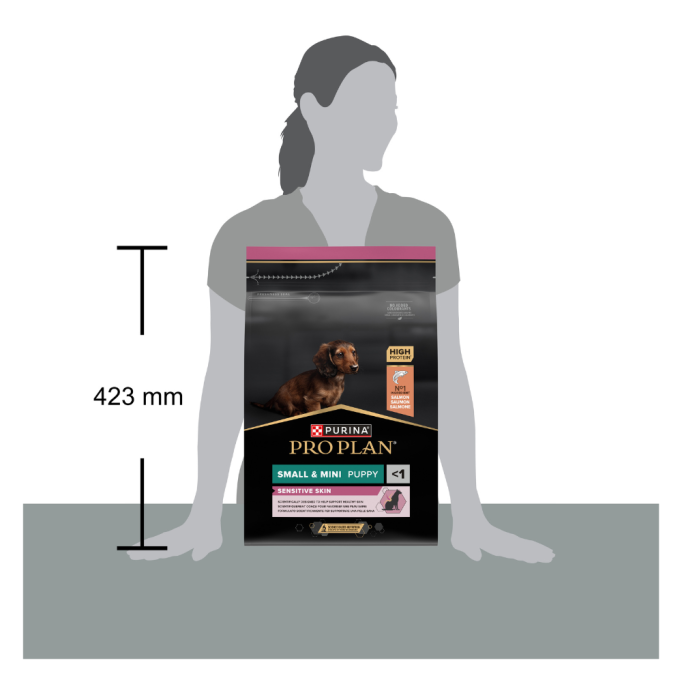 Purina Pro Plan Small&Mini Puppy Sensitive Skin Salmon Сухий корм з лососем для цуценят малих порід із чутливою шкірою 3кг