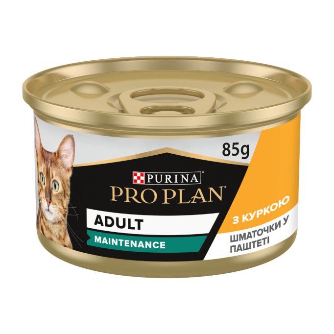 Purina Pro Plan Adult Шматочки з куркою для дорослих котів (паштет) 85г 24шт