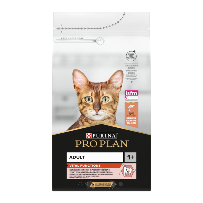 Purina Pro Plan Adult Vital Functions Сухий корм з лососем для дорослих котів 1,5кг
