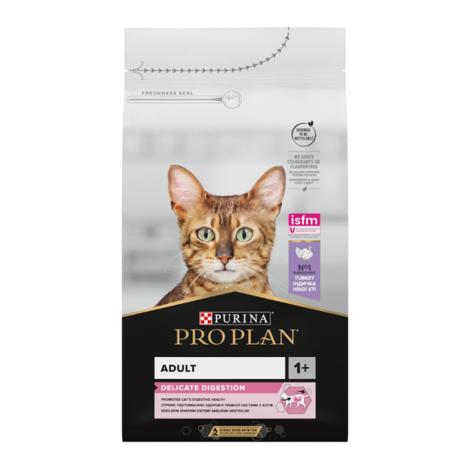 Purina Pro Plan Adult Delicate Digestion Turkey Сухий корм з індичкою для дорослих котів з чутливим травленням 400г