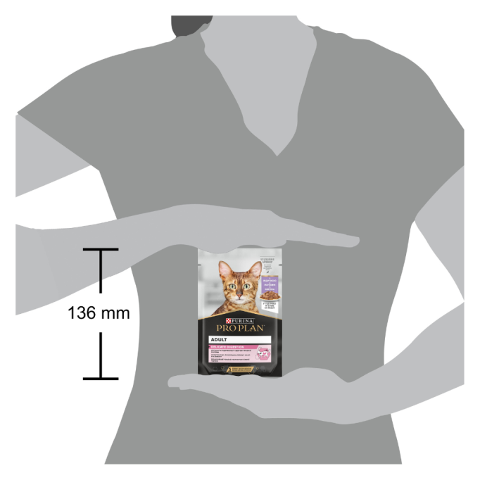 Purina Pro Plan Delicate Digestion Turkey Шматочки з індичкою для дорослих котів з чутливим травленням (в соусі) 85г 26шт
