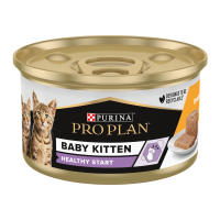Purina Pro Plan Baby Kitten Healthy Start Вологий корм з куркою для кошенят (мус) 85г 24шт