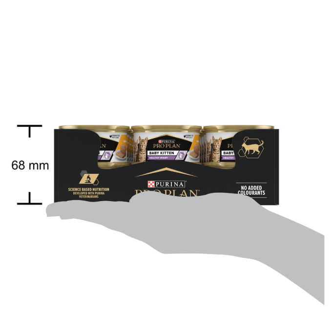 Purina Pro Plan Baby Kitten Healthy Start Вологий корм з куркою для кошенят (мус) 85г 24шт