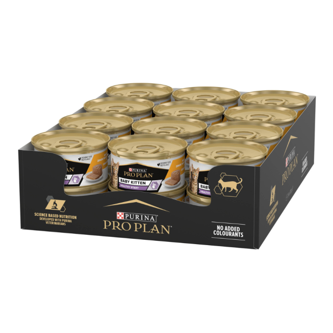 Purina Pro Plan Baby Kitten Healthy Start Вологий корм з куркою для кошенят (мус) 85г 24шт