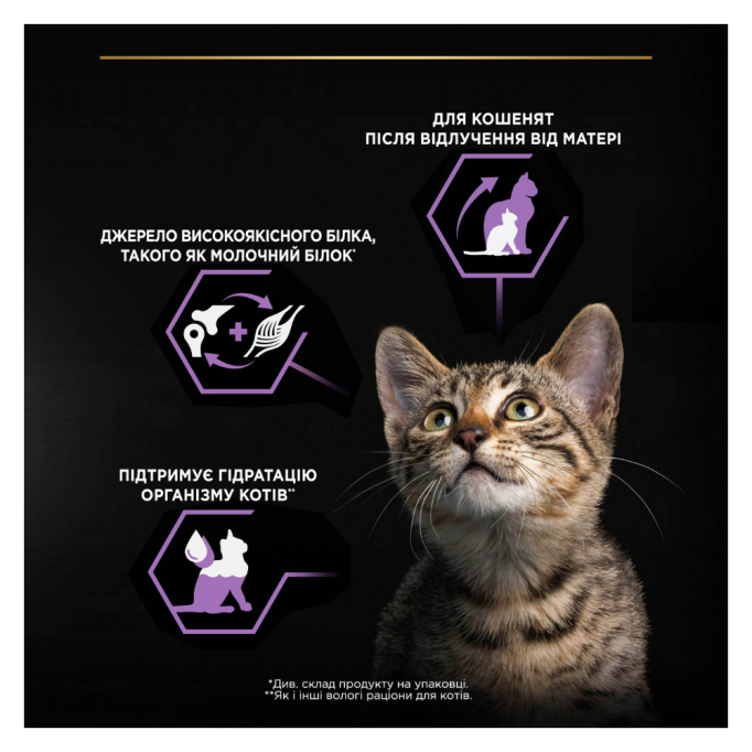 Purina Pro Plan Baby Kitten Healthy Start Вологий корм з куркою для кошенят (мус) 85г 24шт