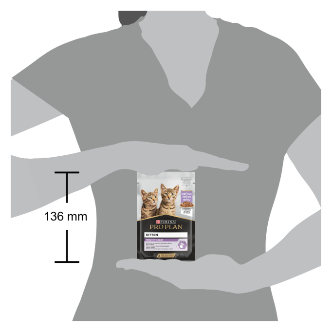 Purina Pro Plan Kitten Healthy Start Turkey Шматочки з індичкою для кошенят (в соусі) 85г 26шт