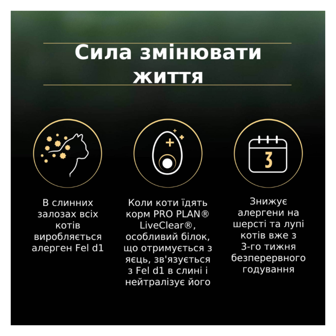 Purina Pro Plan LiveClear Kitten Turkey Сухий корм з індичкою для кошенят для зменшення алергенів на шерсті 1,4к