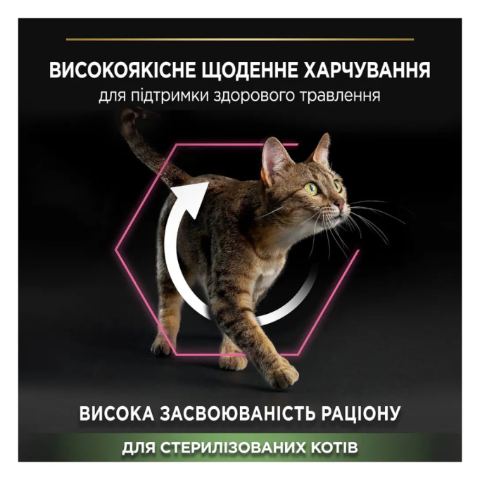 Purina Pro Plan Sterilised Delicate Сухий корм з куркою для стерилізованих дорослих котів з чутливим травленням 1,5кг