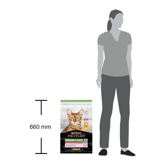 Purina Pro Plan Sterilised Delicate Сухий корм з куркою для стерилізованих дорослих котів з чутливим травленням 10кг