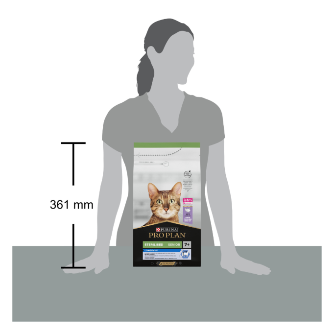 Purina Pro Plan Cat Sterilised Senior Longevis Turkey Сухий корм з індичкою для стерилізованих котів від 7 років 1,5кг