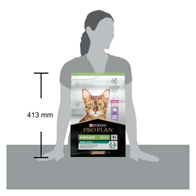 Purina Pro Plan Cat Adult Sterilised Renal Plus Turkey Сухий корм з індичкою для дорослих котів після стерилізації 3кг