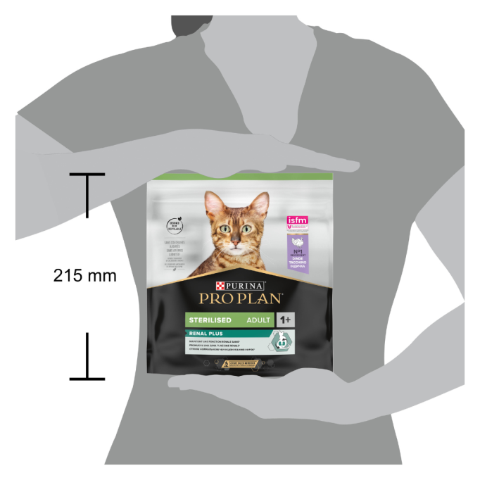 Purina Pro Plan Cat Adult Sterilised Renal Plus Turkey Сухий корм з індичкою для дорослих котів після стерилізації 400г