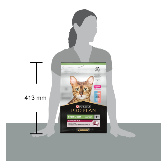 Purina Pro Plan Cat Adult Sterilised Savoury Duo Сod & Тrout Сухий корм з тріскою та фореллю для дорослих котів після стерилізації 3кг
