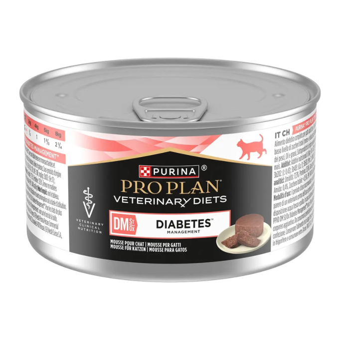 Purina Pro Plan Veterinary Diets DM Diabetes Managment Дієтичний вологий корм для дорослих котів з цукровим діабетом 195г