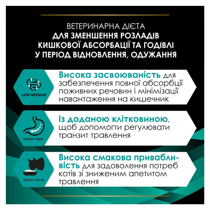 Purina Pro Plan Veterinary Diets EN Gastrointestinal Дієтичний вологий корм для кошенят та дорослих котів при розладах травлення 195г
