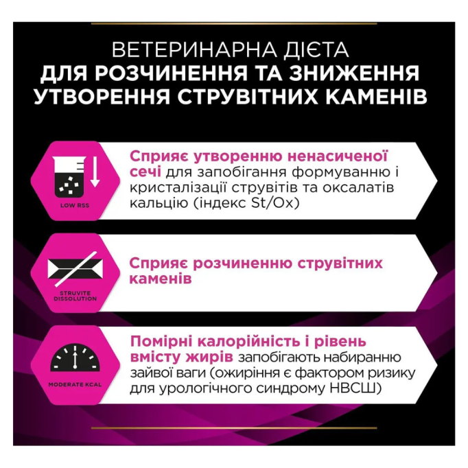 Purina Pro Plan Veterinary Diets UR ST/OX Urinary Дієтичний вологий корм для лікування сечовивідних шляхів у дорослих котів 195г