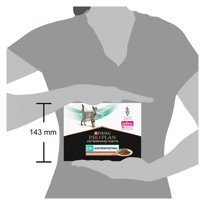 Purina Pro Plan Veterinary Diets EN Gastrointestinal Дієтичний вологий корм з лососем для кошенят та дорослих котів при розладах травлення 85г 10шт