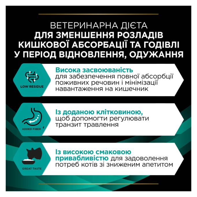 Purina Pro Plan Veterinary Diets EN Gastrointestinal Дієтичний вологий корм з лососем для кошенят та дорослих котів при розладах травлення 85г 10шт